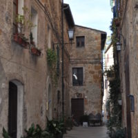 Pienza the alleys