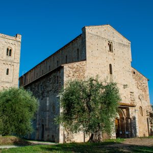 Abbazia di Sant'Antimo - facciata Abbazia di Sant'Antimo - facciata