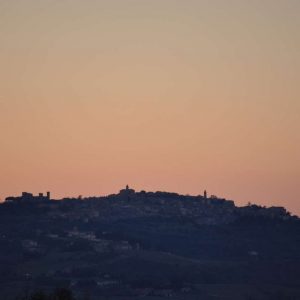 Montalcino al tramonto