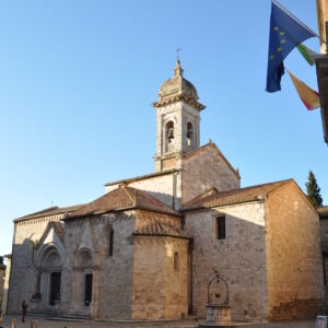 San quirico d'Orcia, la chiesa