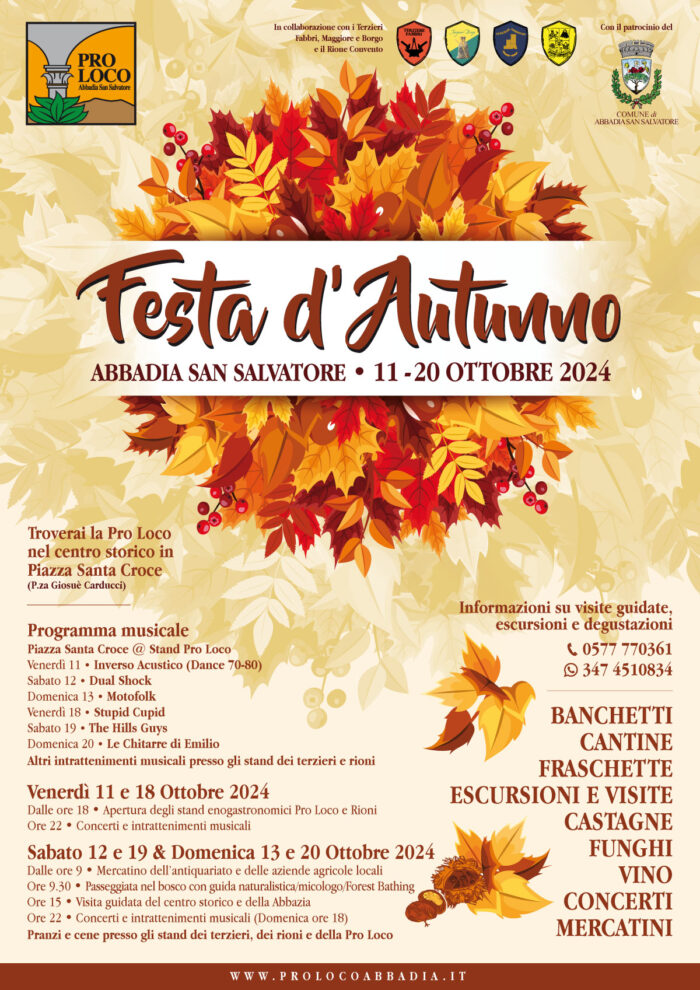 Festa d'Autunno 2024 Abbadia San Salvatore